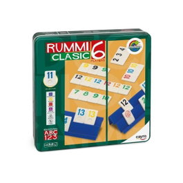 Cayro Juego Rummiclasic para 6 Jugadores en Caja de Metal