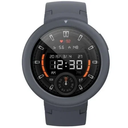 RELOJ INTELIGENTE HUAMI AMAZFIT VERGÉ LITE GRIS - PANTALLA 3.3CM - BT - WiFi - SENSOR FRECUENCIA CARDIACA - GPS - NOTIFICACIONES - BAT. 390MAH
