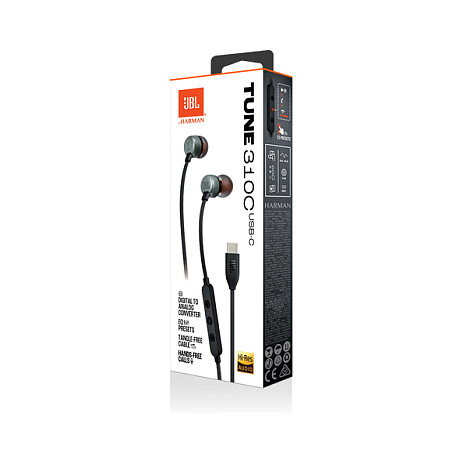 JBL Tune 310C Auriculares Intrauditivos USB-C Negros JBL Tune 310C Auriculares Intrauditivos USB-C Negros