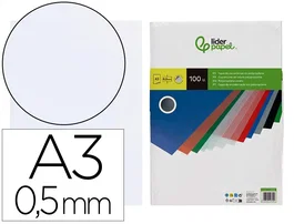 Liderpapel Tapas Polipropileno A3 0.5 mm Transparente Paquete 100 Unidades