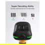 Inateck Lector de Códigos de Barras Portátil BCST-61 Black 1D CMOS Bluetooth Inalámbrico y Cableado, Negro Amarillo IP67