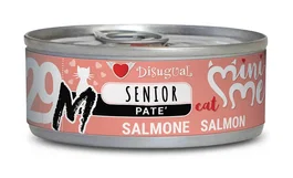 Disugual Mini-Me M Senior Salmon Alimento Húmedo para Perros Adultos Mayores Sabor Salmón, 12 latas x 85 gr