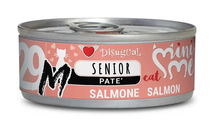 Disugual Mini-Me M Senior Salmon Alimento Húmedo para Perros Adultos Mayores Sabor Salmón, 12 latas x 85 gr Disugual Mini-Me M Senior Salmon Alimento Húmedo para Perros Adultos Mayores Sabor Salmón, 12 latas x 85 gr