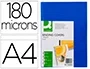 Q-connect Tapas Encuadernacion PVC Din A4 Opaca Azul 180 Micras Caja 100 Unidades