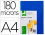Q-connect Tapas Encuadernacion PVC Din A4 Opaca Azul 180 Micras Caja 100 Unidades