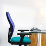 PIQUERAS Y CRESPO Silla de oficina Jorquera Rojo/Blanco con Mecanismo Sincro/Traslack