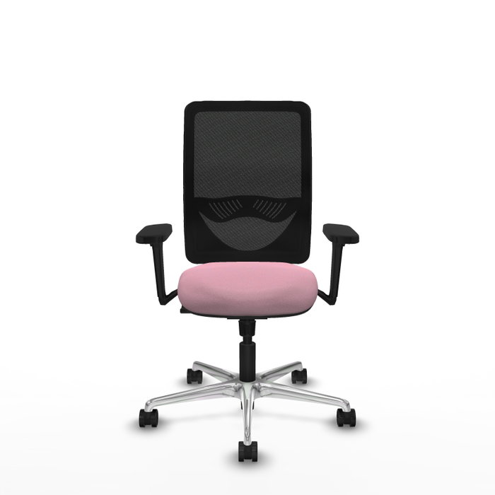 PIQUERAS Y CRESPO Silla de oficina Zulema con mecanismo Sincro, Rosa y Negro PIQUERAS Y CRESPO Silla de oficina Zulema con mecanismo Sincro, Rosa y Negro