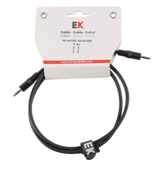 Cable Ek Audio Mini Jack Stereo - Mini Jack Stereo 1 m Cable Ek Audio Mini Jack Stereo - Mini Jack Stereo 1 m