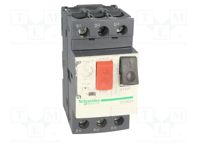 SCHNEIDER ELECTRIC GV2ME06 Interruptor motorizado 0,37/0,55kW 230÷690VAC