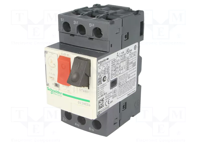 SCHNEIDER ELECTRIC GV2ME06 Interruptor motorizado 0,37/0,55kW 230÷690VAC