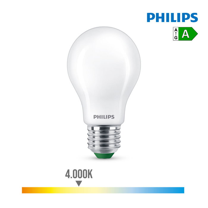 Philips Bombilla LED Classic A60 Estándar 4W E27 4000K Philips Bombilla LED Classic A60 Estándar 4W E27 4000K