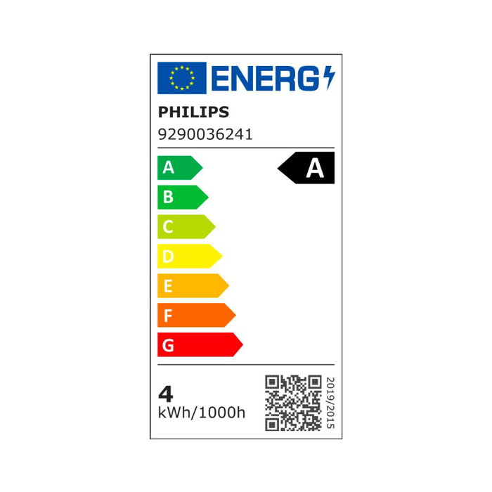 Philips Bombilla LED Classic A60 E27 4W 840lm 4000K Luz Día Mate 60W Equivalencia Ultra Efficient