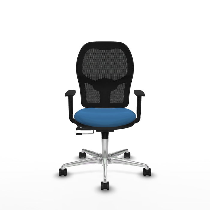 PIQUERAS Y CRESPO Silla de oficina Jorquera Azul claro con mecanismo Sincro/Traslack