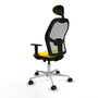 PIQUERAS Y CRESPO Silla de oficina Jorquera Sincro/Traslack Amarillo y Gris