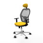 PIQUERAS Y CRESPO Silla de oficina Jorquera Sincro/Traslack Amarillo y Gris