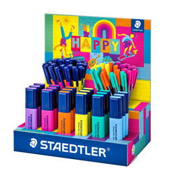 Marcador Fluor Staedtler Happy Line Surtido Expositor De 78 18X Marcadores Fluorescentes 30X Triplus Fineliner Colores 30X Triplus Color Colores