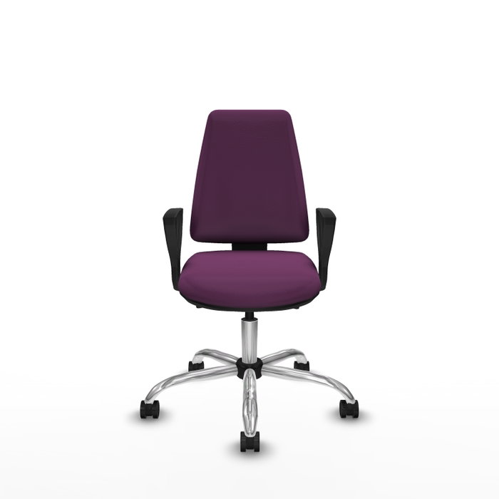 PIQUERAS Y CRESPO Silla de oficina Elche Morada con mecanismo Asincro