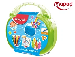 Maletin Maped Coloreado Early Age 10X Rotuladores Jumbo 12 Ceras Jumbo 1X Poster Gigante