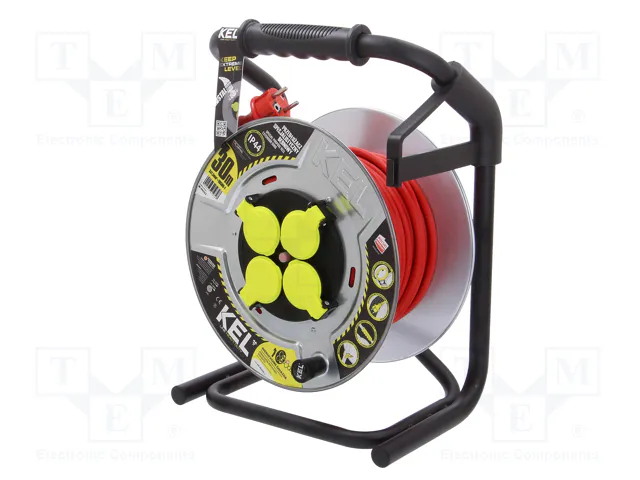 KEL Prolongador de alimentación H05RR-F 3G1,5mm2 30m Rojo KEL Prolongador de alimentación H05RR-F 3G1,5mm2 30m Rojo