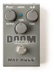WAYHUGE Doom Hammer Fuzz Pedal - Pedal de Efectos para Guitarra con Control de Tono, Salida y Fuzz, Modelo Way Huge Doom Hammer