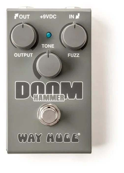 WAYHUGE Doom Hammer Fuzz Pedal - Pedal de Efectos para Guitarra con Control de Tono, Salida y Fuzz, Modelo Way Huge Doom Hammer