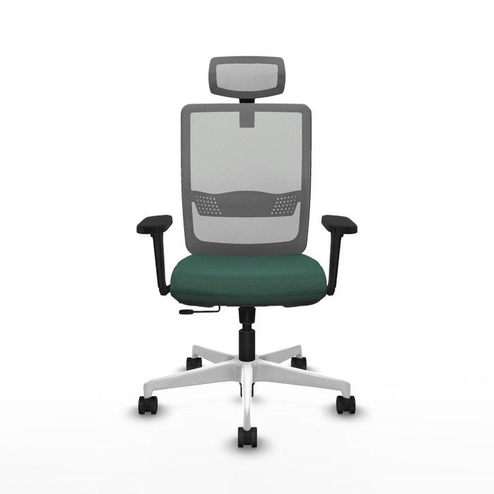 PIQUERAS Y CRESPO Silla de oficina Haches con mecanismo Sincro/Traslack, Verde botella y Gris PIQUERAS Y CRESPO Silla de oficina Haches con mecanismo Sincro/Traslack, Verde botella y Gris