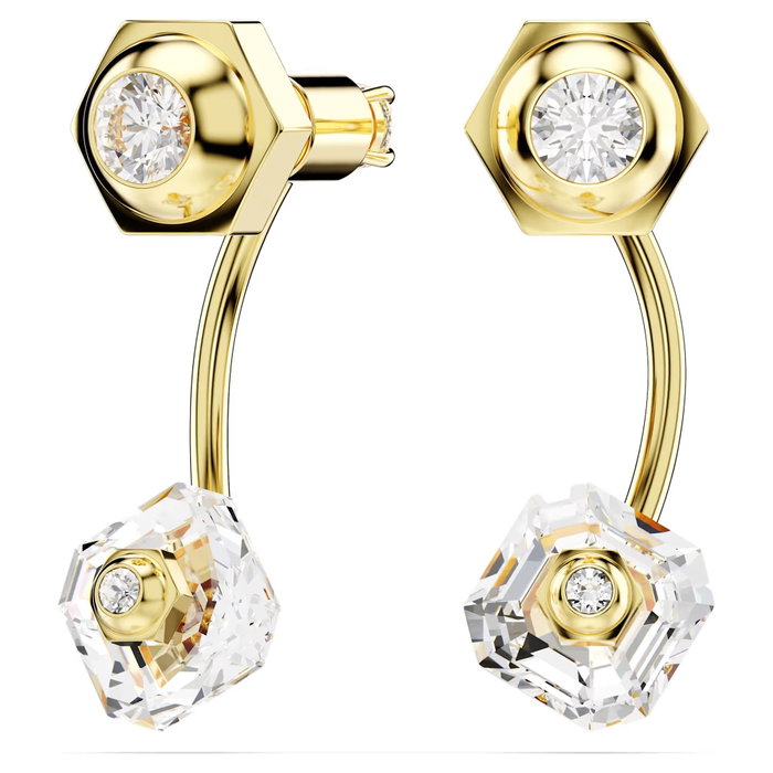 Swarovski Pendientes Numina Dorado 3,3 cm con cierre de presión Swarovski Pendientes Numina Dorado 3,3 cm con cierre de presión