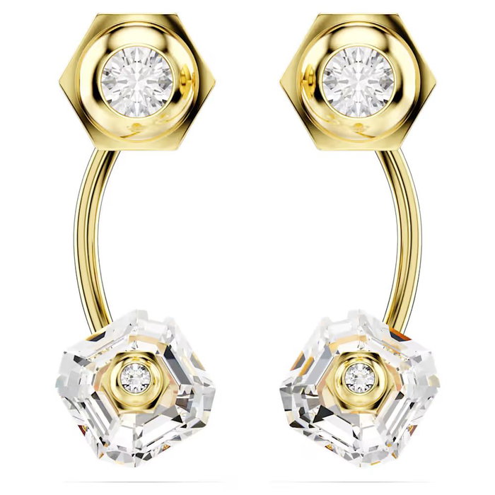 Swarovski Pendientes Numina Dorado 3,3 cm con cierre de presión Swarovski Pendientes Numina Dorado 3,3 cm con cierre de presión