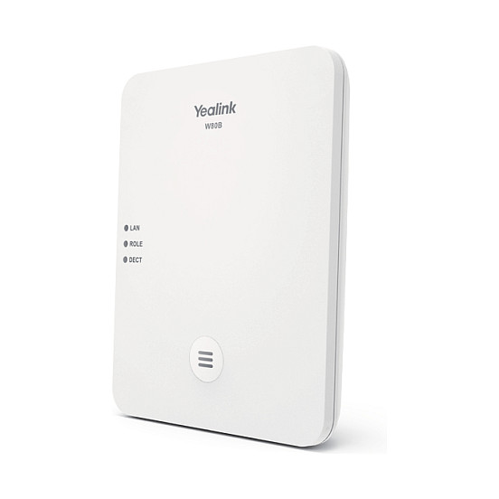 Yealink W80B Basisstation (Estación Base DECT) para Yealink W53H/W56H, 30 auriculares, alcance 300 m, PoE, SIP, VoIP, SSL/TLS