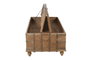 DKD Home Decor Mesa de Centro de Teca Natural Pieza Única