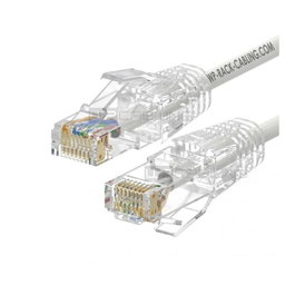 Wp european cabling solution Cable de red Slim Cat. 6A U/UTP Blanco 0,5m