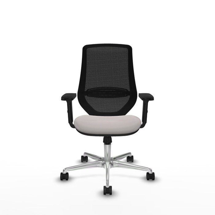 PIQUERAS Y CRESPO Silla de oficina Mardos con mecanismo Sincro, Blanco/Negro PIQUERAS Y CRESPO Silla de oficina Mardos con mecanismo Sincro, Blanco/Negro