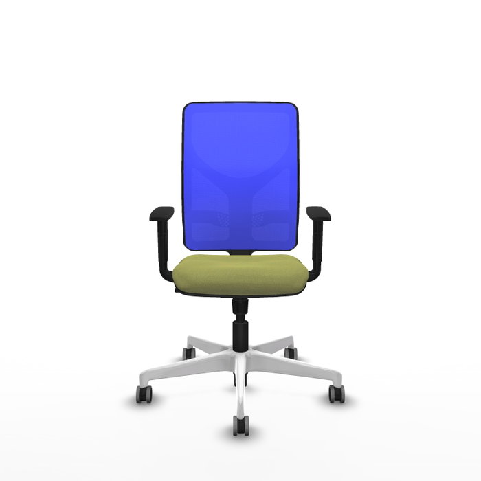 PIQUERAS Y CRESPO Silla de oficina Motilla con mecanismo Sincro, Verde oliva y Azul PIQUERAS Y CRESPO Silla de oficina Motilla con mecanismo Sincro, Verde oliva y Azul