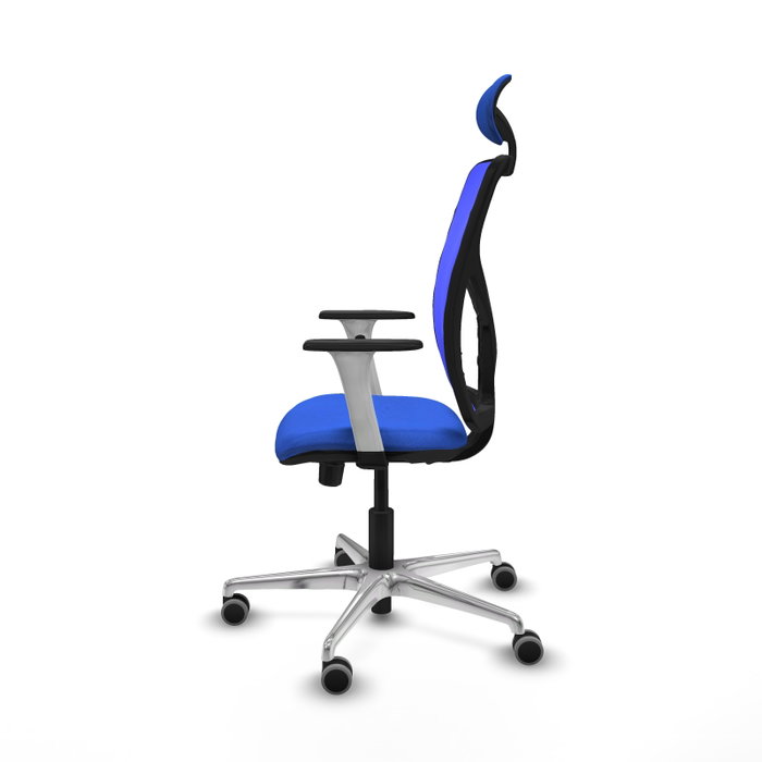 PIQUERAS Y CRESPO Silla de oficina Motilla con mecanismo Sincro/Traslack, Azul PIQUERAS Y CRESPO Silla de oficina Motilla con mecanismo Sincro/Traslack, Azul