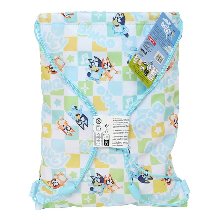 Safta Saco Plano Junior Bluey Ready 34x26x1 cm