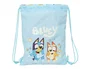Safta Saquitos Plano Junior Bluey Ready, para Niños, Colección Bluey, Tamaño 340x260x10 mm