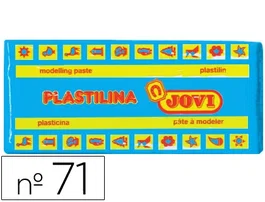 Jovi Plastilina 71 Azul Claro Unidad Tamaño Mediano Pasta Vegetal Moldeable 150g