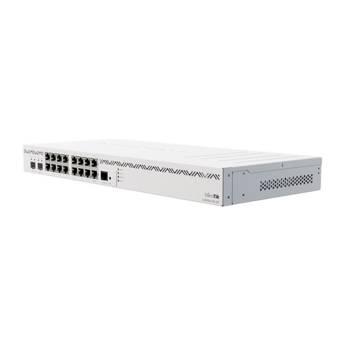 MikroTik CCR2004-16G-2S+ Router Ethernet de Rack 1U con 16 Puertos Gigabit LAN y 2 SFP, Blanco