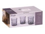 Vivalto Vaso Troquelado Vidrio 350 ml Gris 8.5 x 9.5 x 8.5 cm (Set de 24)