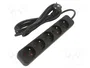 Lanberg Regleta 5 tomas PL 3m negra
