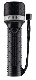 PHILIPS Linterna LED Portátil Recargable con Baterías 2xAA - Herramienta de Mano para Camping y Emergencias