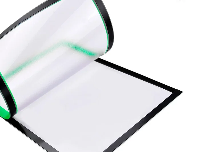 Liderpapel Marco Porta Anuncios Magnético DIN A4 Adhesivo Removible Verde