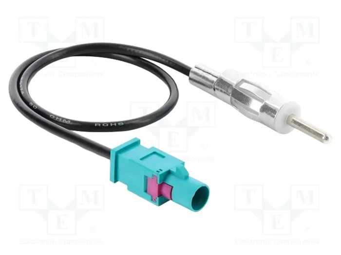DeLOCK Cable de conexión FAKRA Z a DIN 0,32 m negro