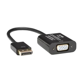 Tripp Lite Adaptador Activo DisplayPort a VGA Macho/Hembra, P134-06N-VGA-V2, 6in/15cm, Resolución Full HD 1920x1080, Conectores Chapados en Oro, Negro