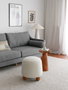 Atelier Del Sofa Puff Teddy Blanco