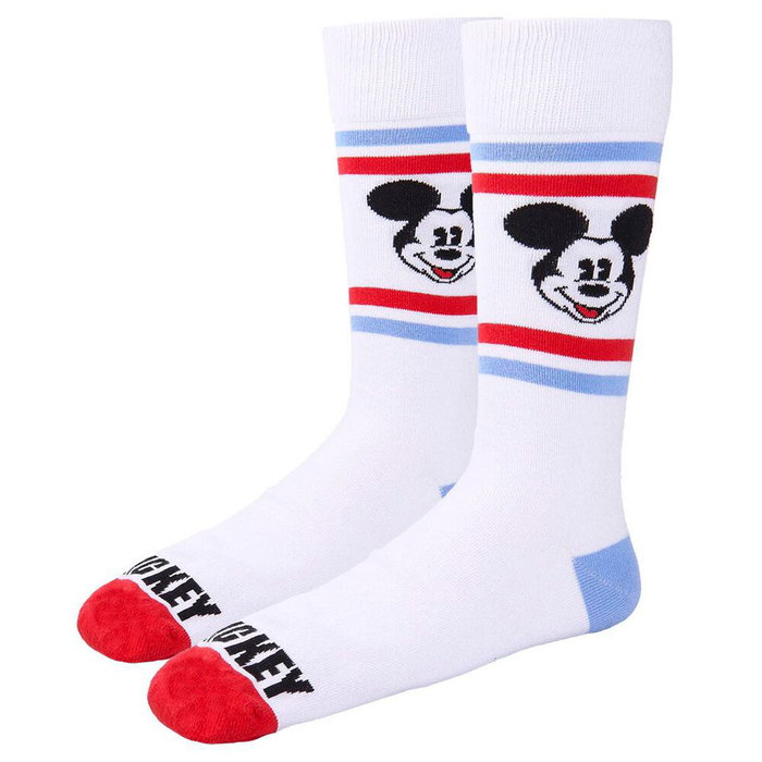 Cerdá Set 3 Calcetines Mickey Disney Tallas 40-46 Algodón Poliamida Elastano