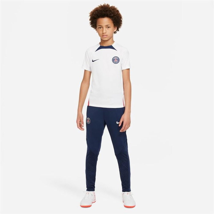 Camiseta de Fútbol de Manga Corta para Niños Nike París Saint-Germain Strike Blanco S
