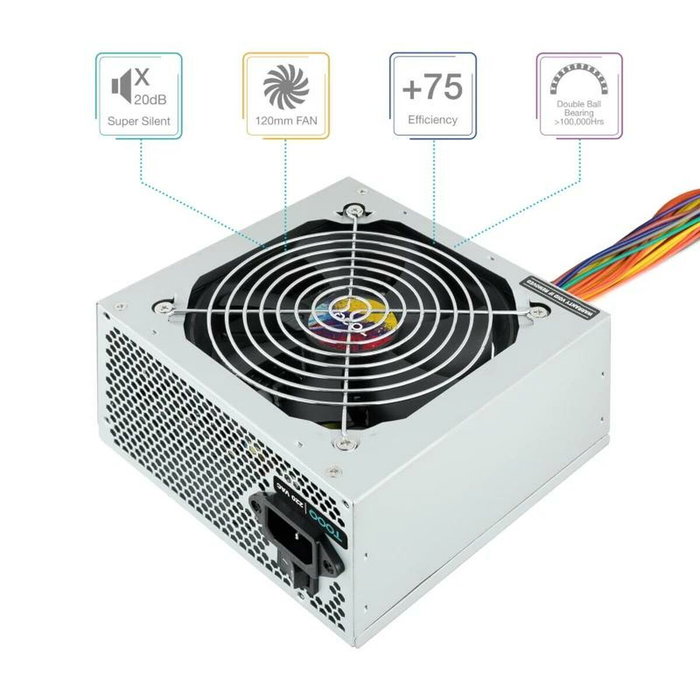 TOOQ TQAPOLO-550SP 550W ATX Plata