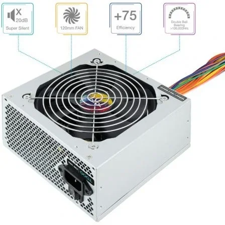 TooQ TQAPOLO-550SP Fuente de Alimentación ATX 550W con Ventilador 12cm y PFC Activo