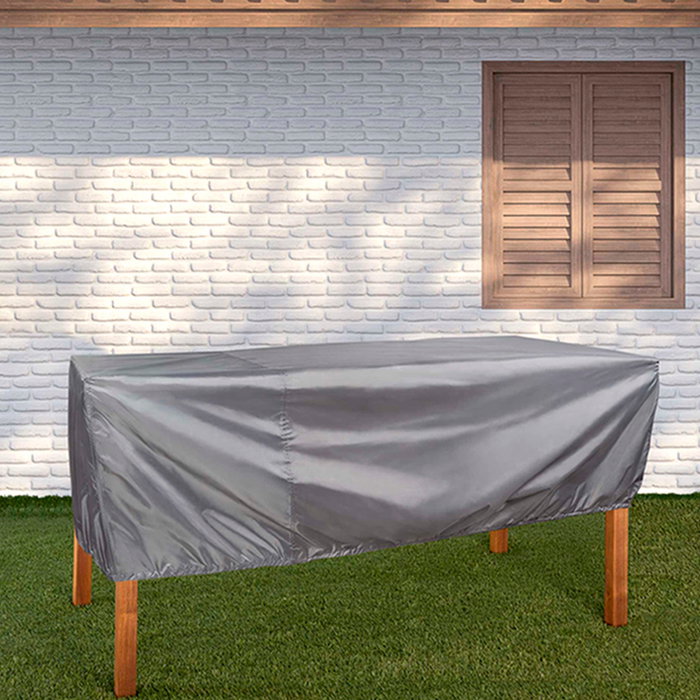Aktive Garden Funda protectora para mesa de jardín 240x130x60 cm, Gris